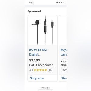 Boya by-m2 digital mic